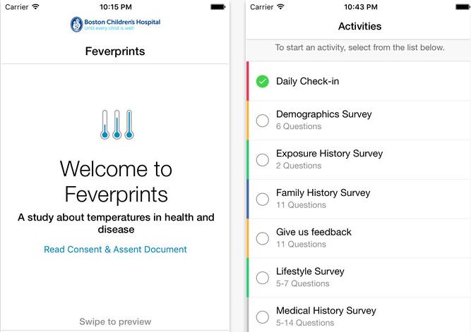Feverprints for iPhone