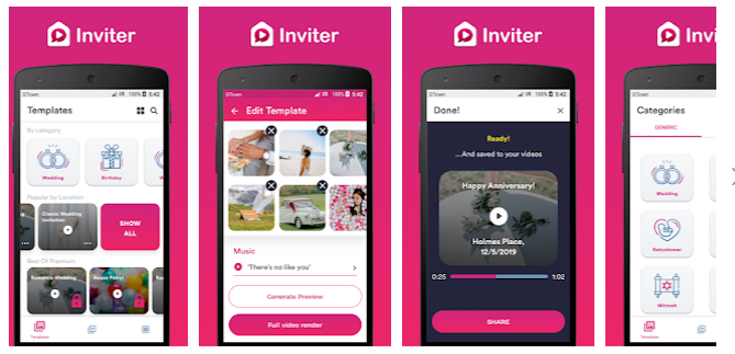 Make your own Video Invitation with the help of “Video Invitation Maker” of Inviter.