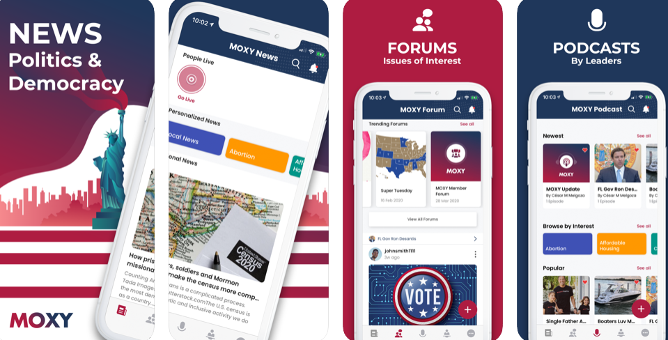 Politics is more engaging, informative and accessible with MOXY