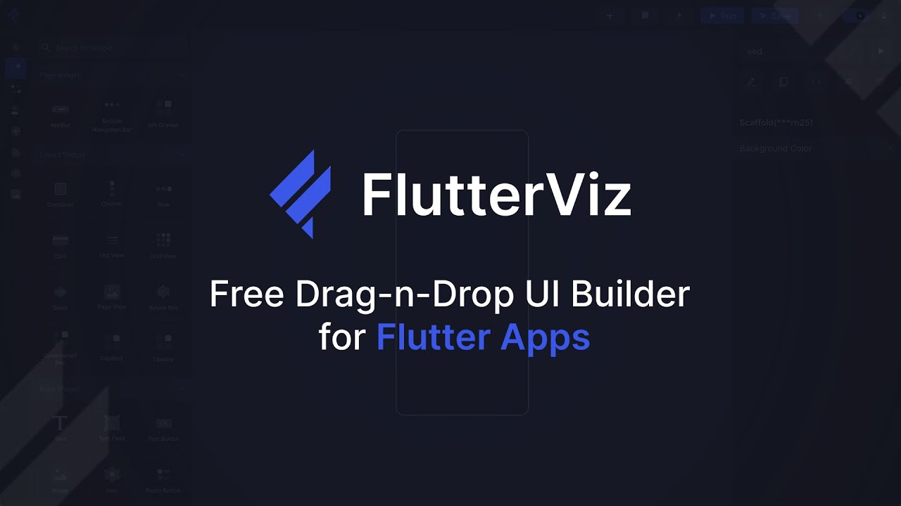 Flutterviz – Flutter U.I. Design Tool