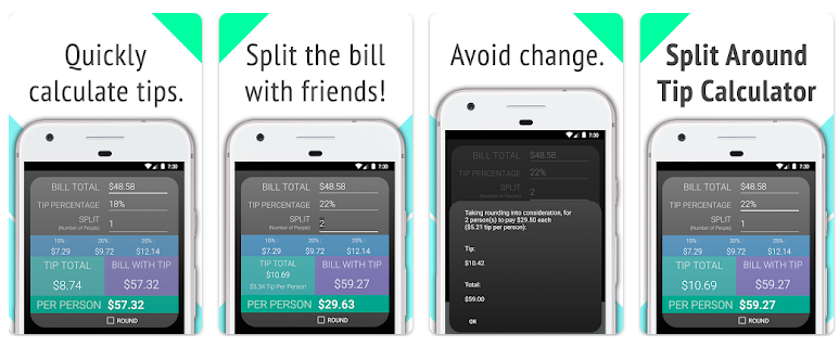 Split Around Tip Calculator