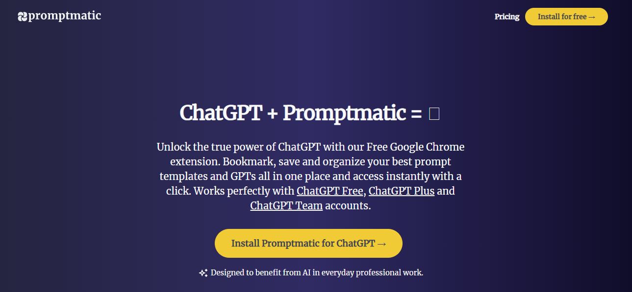 Promptmatic for ChatGPT