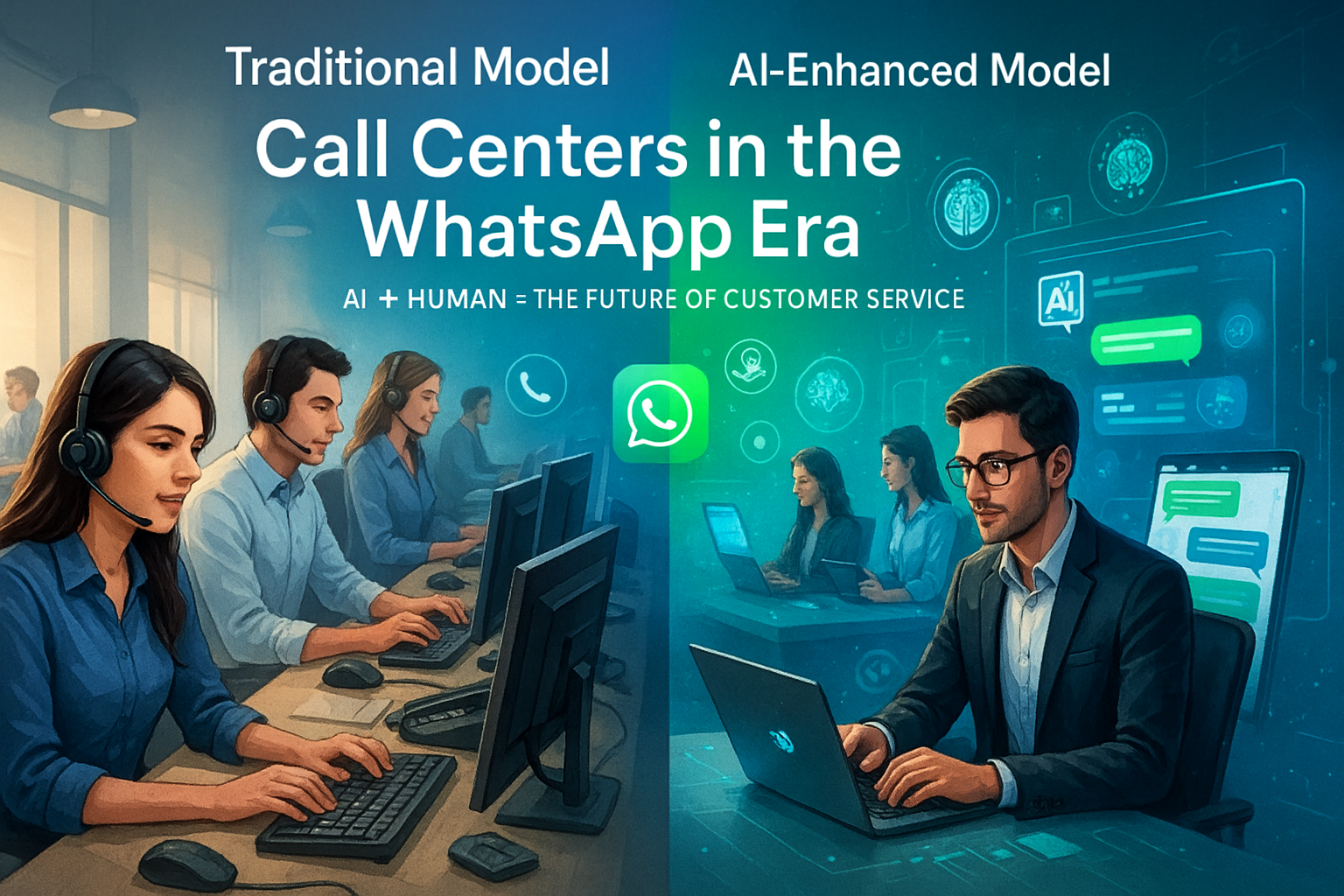 AI in Call Centers WhatsApp Era