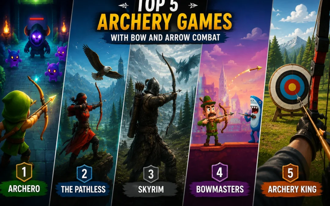 Archery games with bow and arrow combat