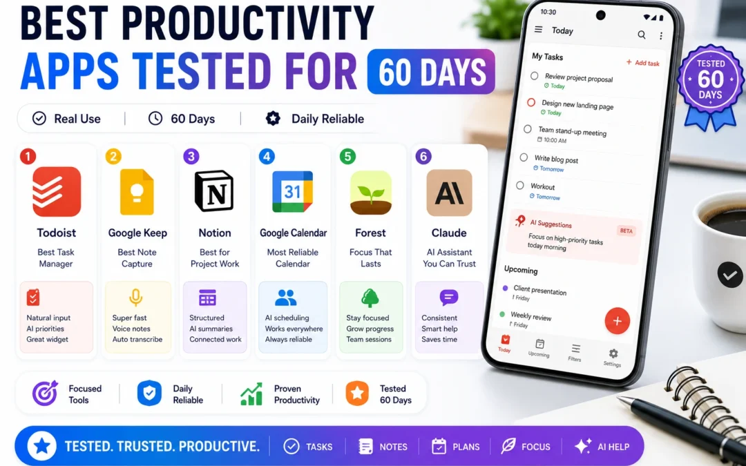 Best Android Productivity Apps 2026: Real Daily Use