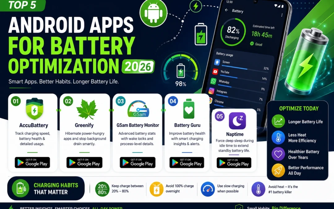 Top 5 Android Apps for Battery Optimization in 2026