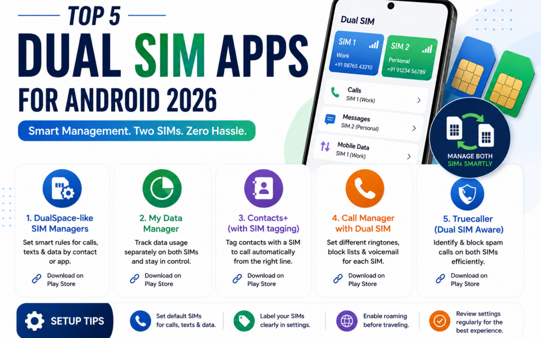 Top 5 Android Apps for Dual SIM Management in 2026