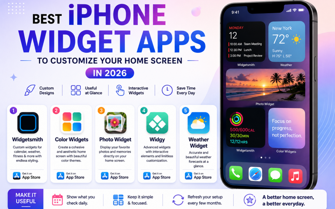 Best iPhone Widgets Apps to Customize Your Home Screen in 2026