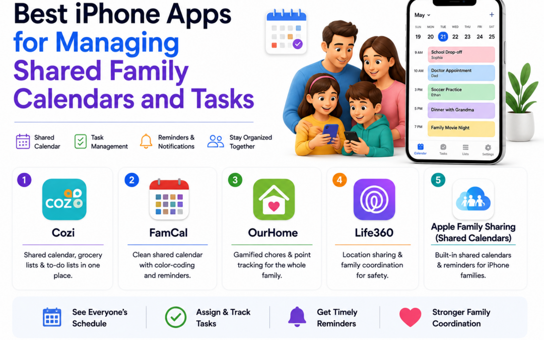 Best iPhone Apps for Managing Shared Family Calendars and Tasks