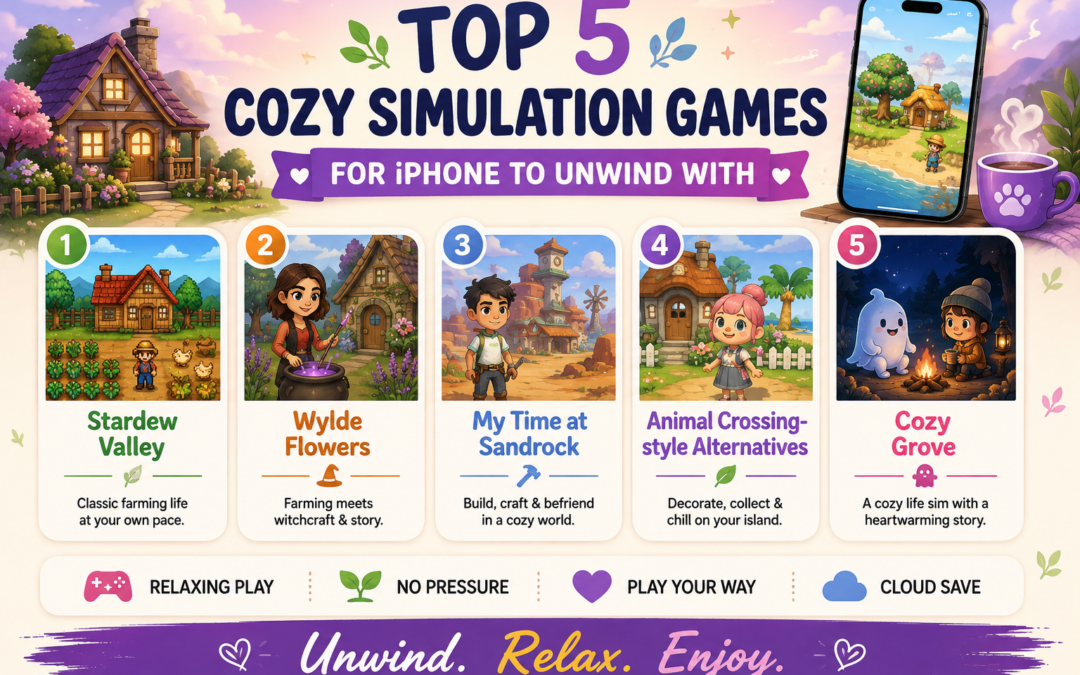 Top 5 Cozy Simulation Games for iPhone to Unwind With
