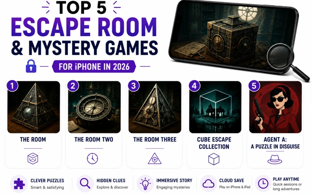Top 5 Escape Room and Mystery Games for iPhone in 2026