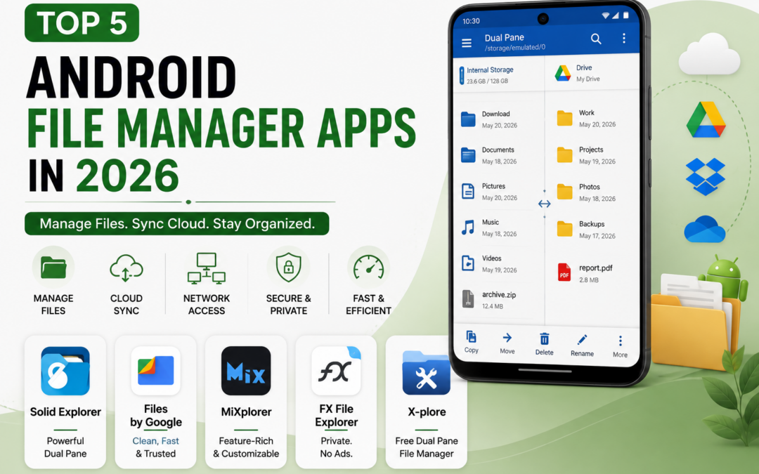 Top 5 Android File Manager and Cloud Storage Sync Apps in 2026