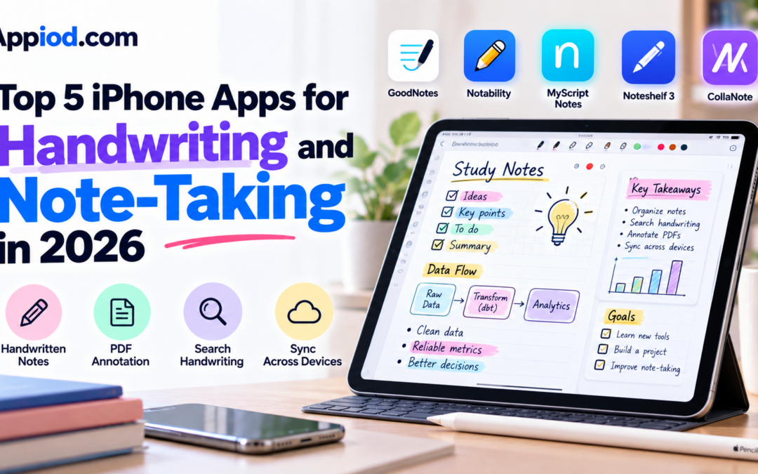 Top 5 iPhone Apps for Handwriting and Digital Note-Taking in 2026